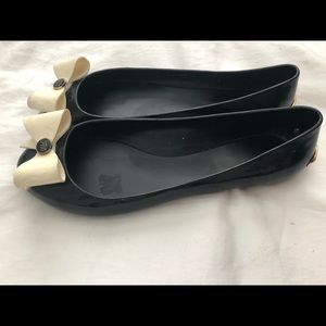 Ted Baker black & white jelly ballet flat UK7/US9